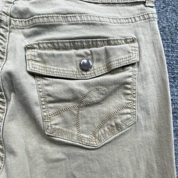 Riders By Lee Jeans Womens 12M Khaki Stretch‎ Bootcut Pants 32x31 comfy Outdoor - Picture 13 of 15